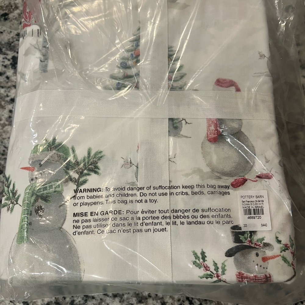 Pottery Barn Queen Christmas Sheet Set - Picture 3 of 4